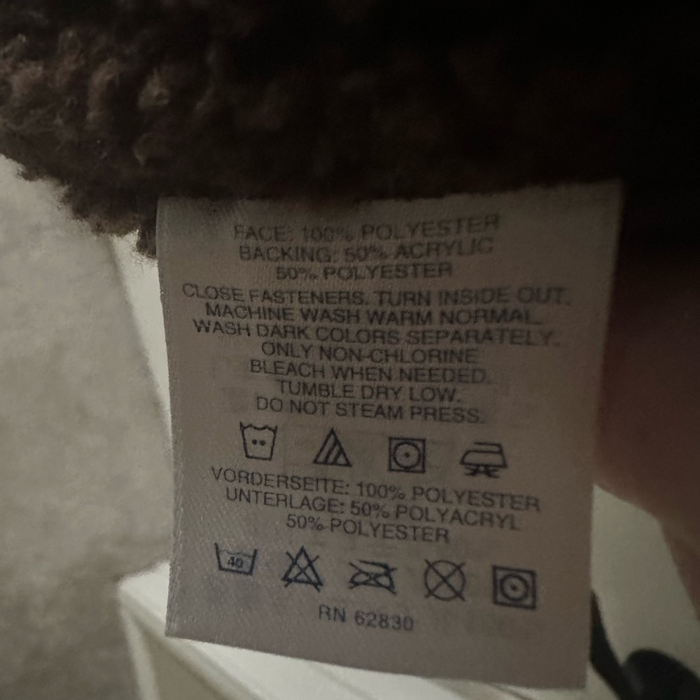 Lands' End Dark chocolate Brown Teddy Jacket - Picture 4 of 4